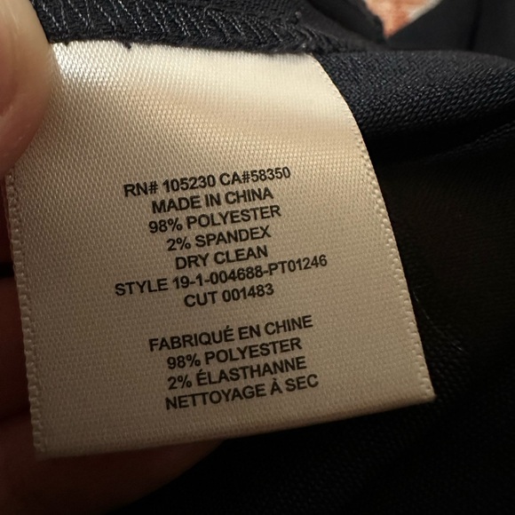 NWOT EQUIPMENT Andrae Trouser Button Accent Wide Leg High Rise Eclipse navy sz 0 - Picture 5 of 12